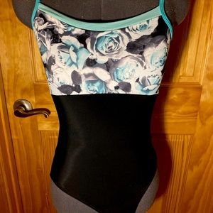 Custom Eleve Roses Mesh Camisole Leotard Xs